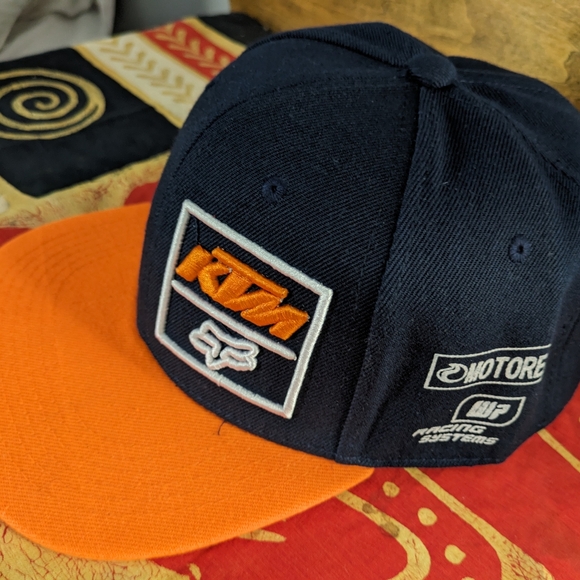 KTM FOX Racing Motocross Supercross MX Cap Gorra SXS Embroidered Baseball Hat - Picture 8 of 14